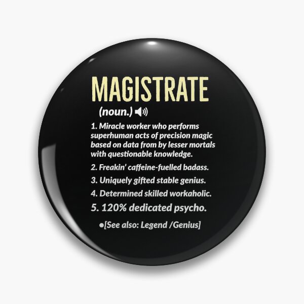 Item preview, Magistrate Definition Gift designed and sold by Luna1Shop.