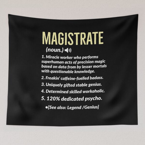 Item preview, Magistrate Definition Gift designed and sold by Luna1Shop.