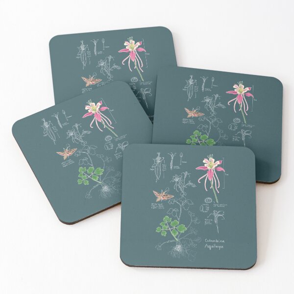 Item preview, Columbine Botanical-dark designed and sold by mernstw.