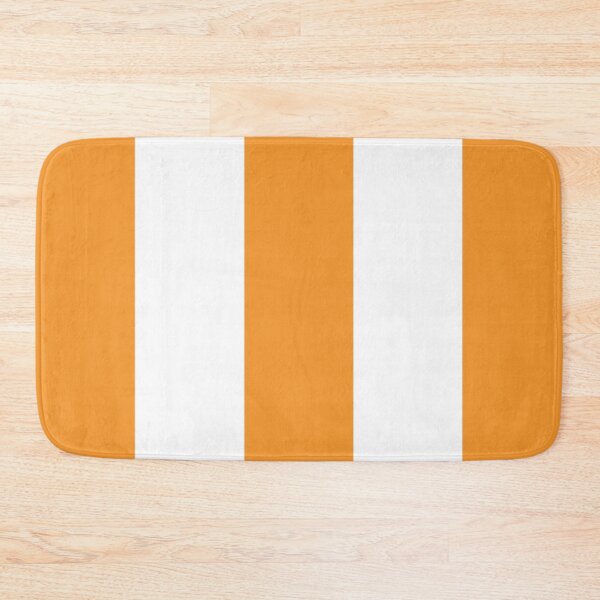 Item preview, Large ORANGE and WHITE Vertical STRIPES designed and sold by RachelMacht.