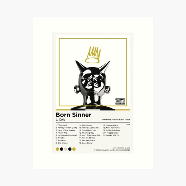 j cole born sinner album cover itunes