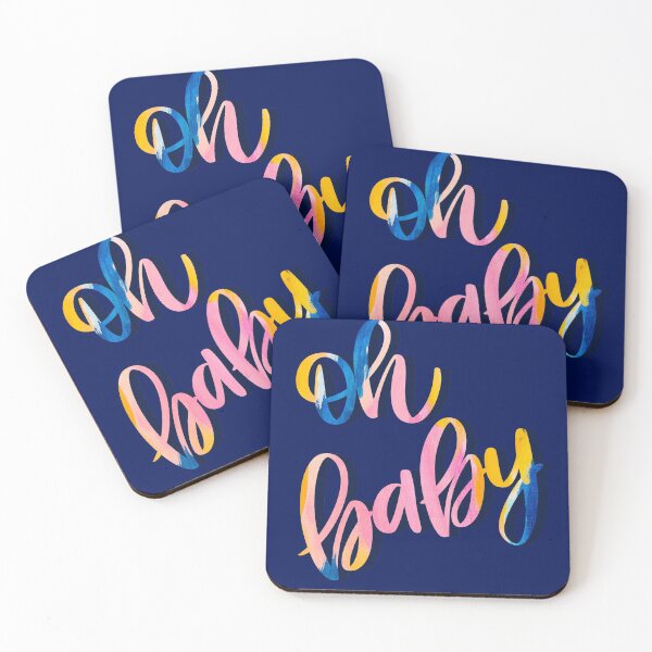 Item preview, Oh baby handlettered  expression designed and sold by Ilze Lucero.