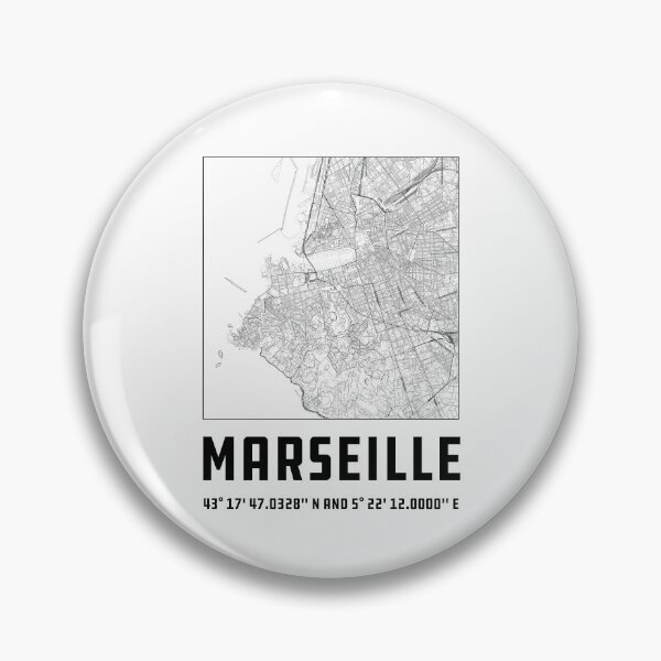 Item preview, Marseille City Map designed and sold by quarantineshop.