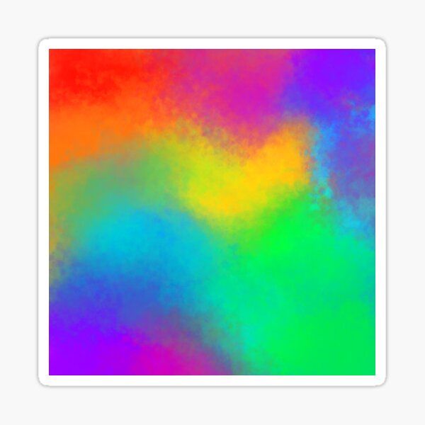 Rainbow watercolor stains Sticker