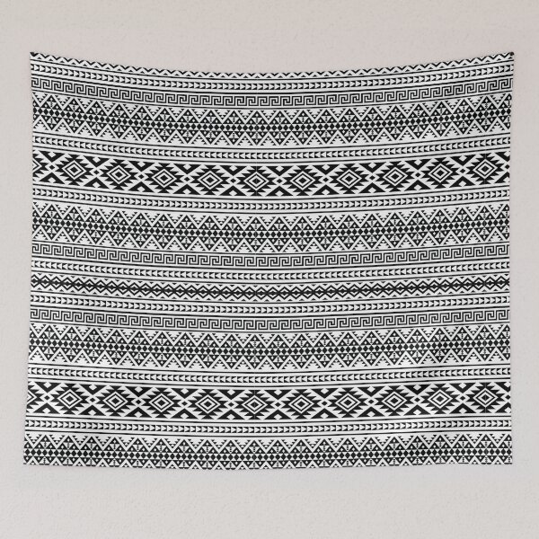 Item preview, Black and White Geometric Tribal Pattern  designed and sold by ElishaKayne.