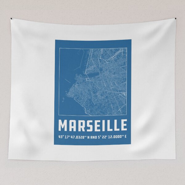 Item preview, Marseille City Map designed and sold by quarantineshop.