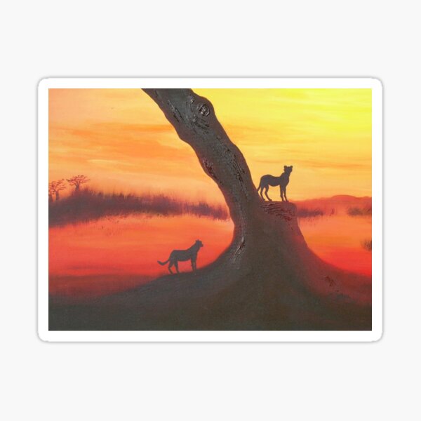 Item preview, SUNSET CHEETAHS designed and sold by lovinglight.