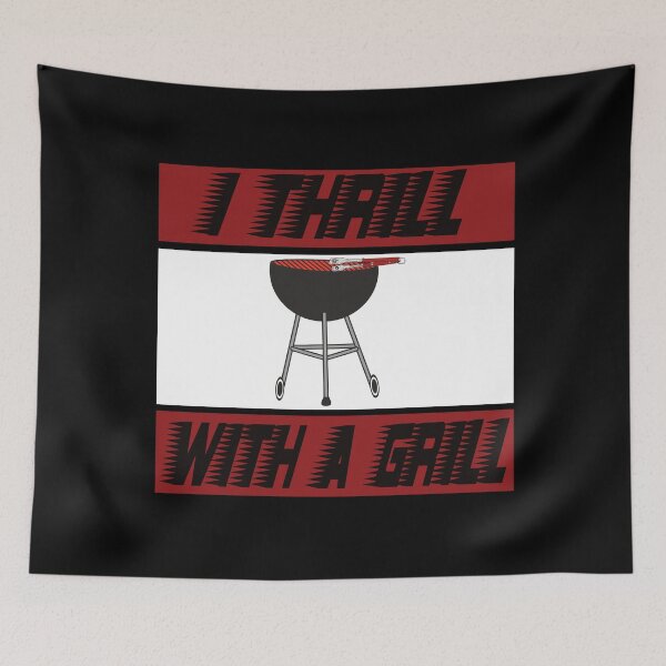 Item preview, I Thrill With A Grill.  Humorous. Grill Master  designed and sold by luvmhykdesigns.