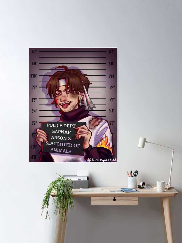 Sapnap Mugshot Poster for Sale by ksimpartist