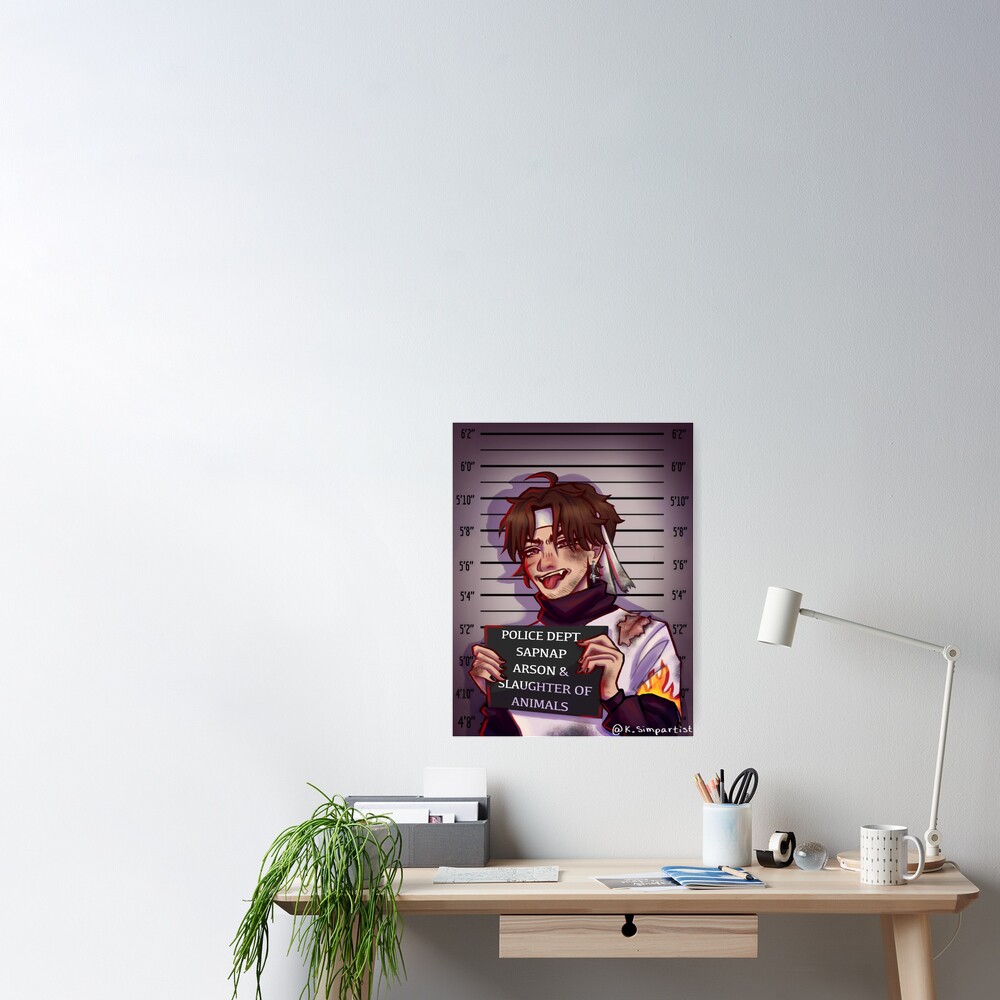 Sapnap Mugshot Poster for Sale by ksimpartist