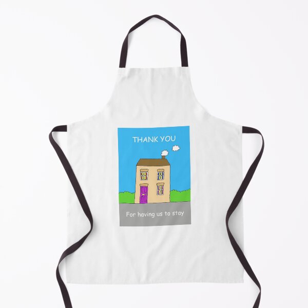 Item preview, Thank You for Having Us to Stay Cartoon House designed and sold by KateTaylor.