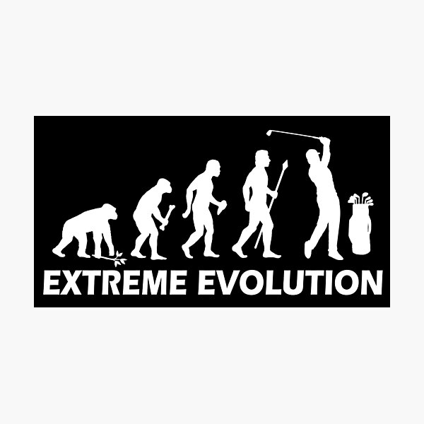 Item preview, Funny Golf Extreme Evolution designed and sold by BeyondEvolved.