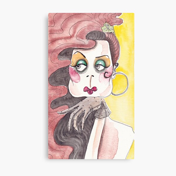 Vintage style illustration Metal Print