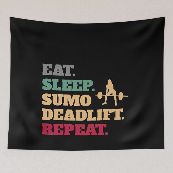 Item preview, Eat Sleep Sumo Deadlift Repeat designed and sold by Salvadax.