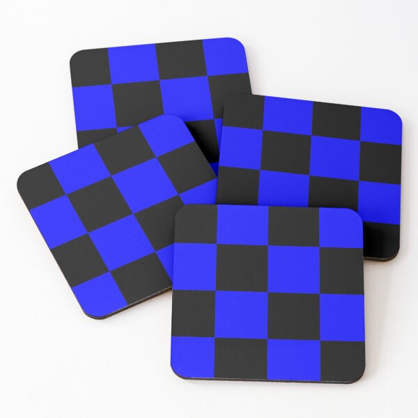 Item preview, Cobalt Blue and Black Checker Pattern designed and sold by Bumblefuzzies.