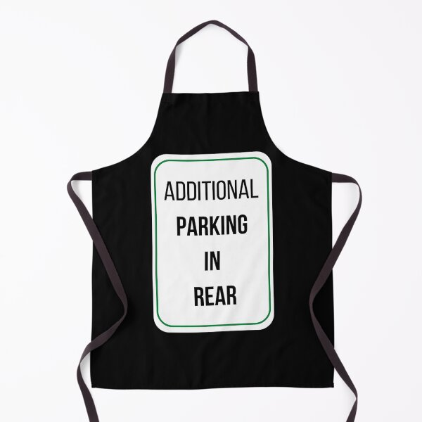 Item preview, Additional Parking In Rear, Punny Road Sign designed and sold by ForbiddenFlavor.