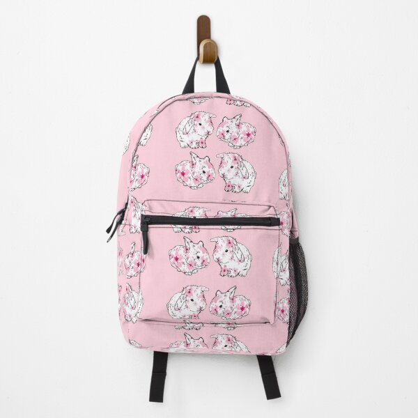 Item preview, Lovely Baby Spring Bunnies, white rabbits covered in pink blossom. designed and sold by Minnie Teckman.