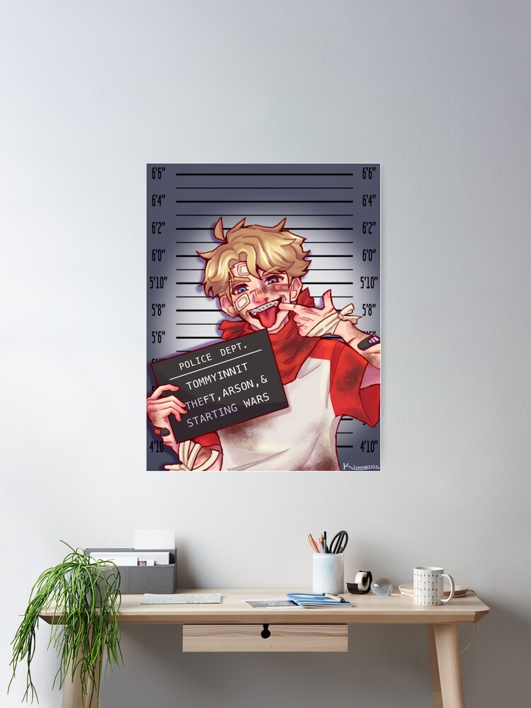 TommyInnit Mugshot Poster for Sale by ksimpartist