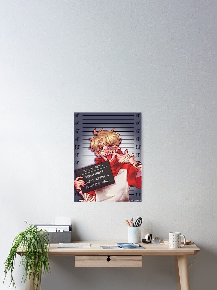 TommyInnit Mugshot Poster for Sale by ksimpartist