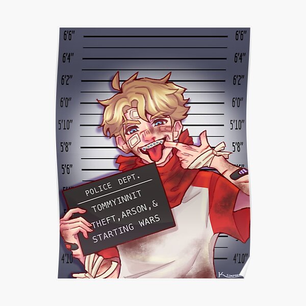 TommyInnit Mugshot Poster