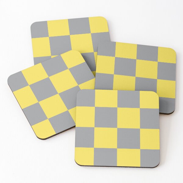 Item preview, Gray and Yellow Checker Pattern designed and sold by Bumblefuzzies.