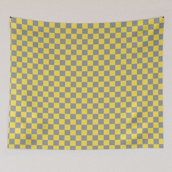 Item preview, Gray and Yellow Checker Pattern designed and sold by Bumblefuzzies.