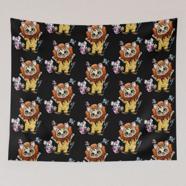 Item preview, Cartoon character,  mischievous little animals, cute baby lion with a fluffy mane. designed and sold by LaraCoolart.