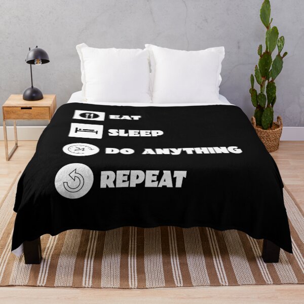 Item preview, eat sleep do anything repeat funny parody sarcasm designed and sold by Andreas-Jaeger.