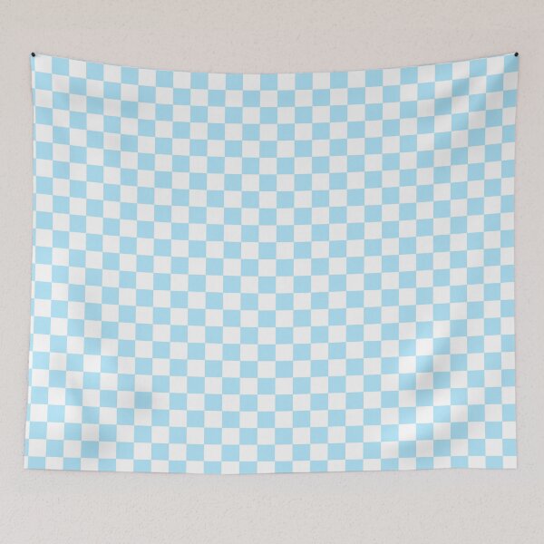 Item preview, Pastel Blue and White Checker Pattern designed and sold by Bumblefuzzies.