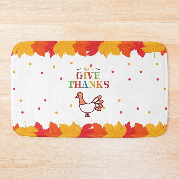 Item preview, Let’s Give Thanks Leaf design with turkey designed and sold by Imemewell.
