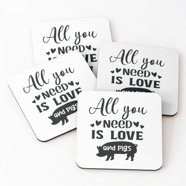 Item preview, All You Need is Love and Pigs Funny Farmhouse  designed and sold by ElishaKayne.