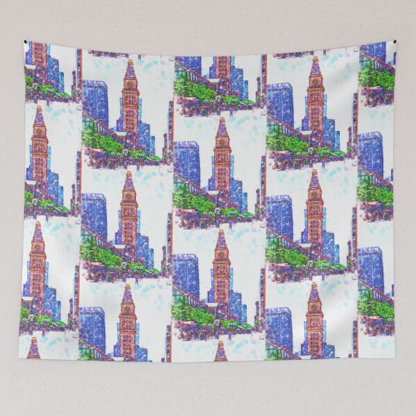 Item preview, D&F Tower In Pointillism On The Mall designed and sold by KirtTisdale.