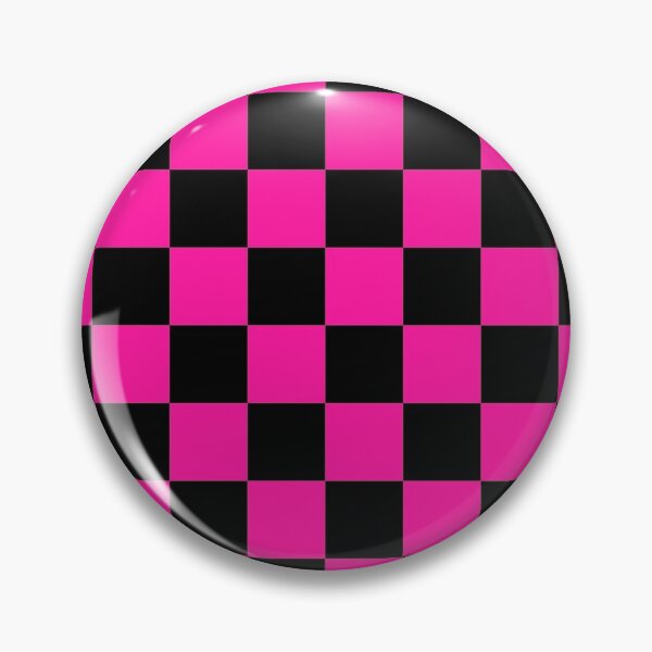 Item preview, Bright Pink and Black Checker Pattern designed and sold by Bumblefuzzies.