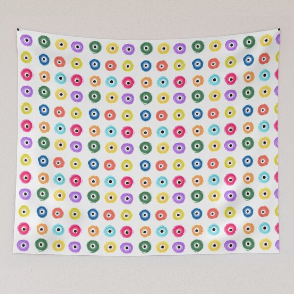 Item preview, Evil Eyes Multicolor Rainbow designed and sold by julesanderson.