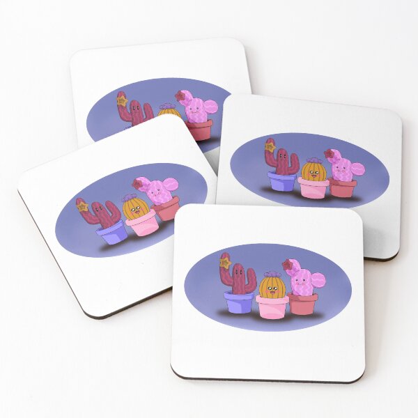 Item preview, Cactusini females with blue light background designed and sold by Mitnal.