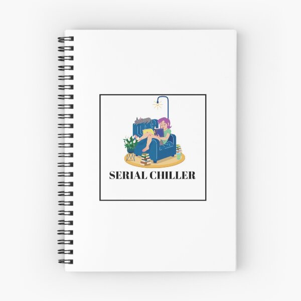 Item preview, Serial Chiller - girl & cat reading a book, cool design designed and sold by GLwithUs.