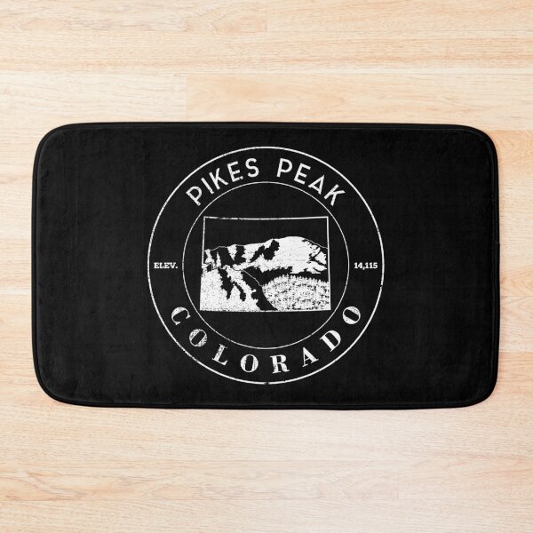 Item preview, Colorado Mountain State Shape Hiking Pikes Peak print designed and sold by jakehughes2015.