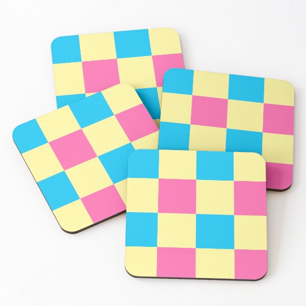 Item preview, Pink, Yellow and Blue Checker Pattern designed and sold by Bumblefuzzies.