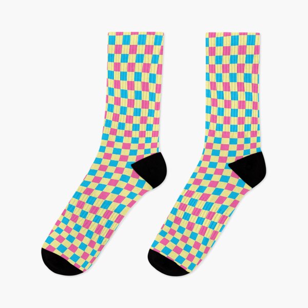 Item preview, Pink, Yellow and Blue Checker Pattern designed and sold by Bumblefuzzies.