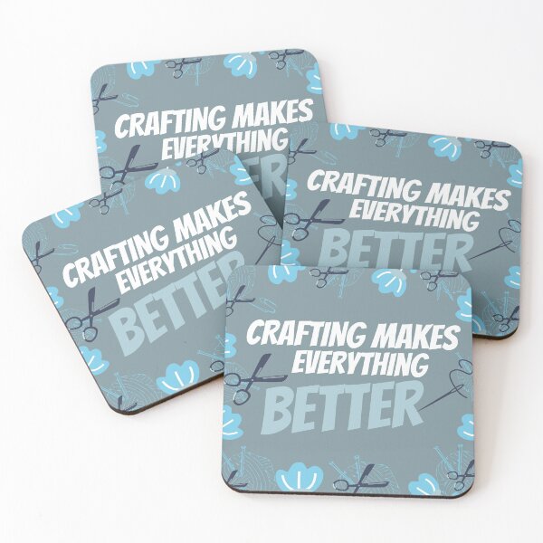 Item preview, Colorful Blue Crafting makes everything better even Mondays Design designed and sold by MoninasArt.