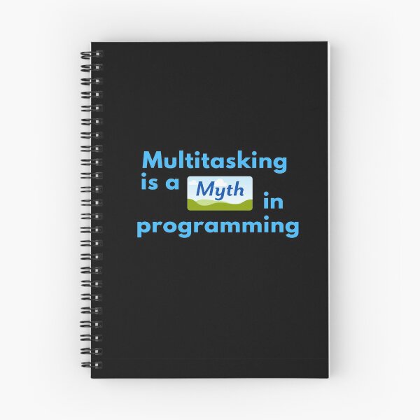 Item preview, Multitasking Is A Myth In Programming | Geek Collection designed and sold by Viombhte-Prints.