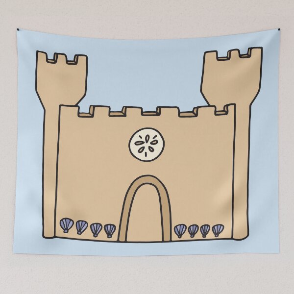 Item preview, Sand Castle with Seashells designed and sold by murialbezanson.