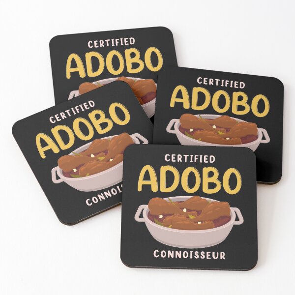 Item preview, Divertido amante de la comida filipina certificado Adobo Connoisseur print designed and sold by jakehughes2015.