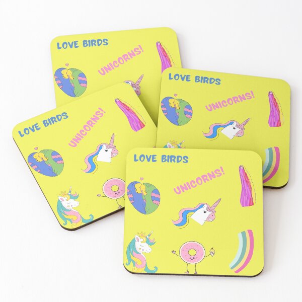 Item preview, UNICORNS, LOVE BIRDS STICKER PACK designed and sold by passiveink.