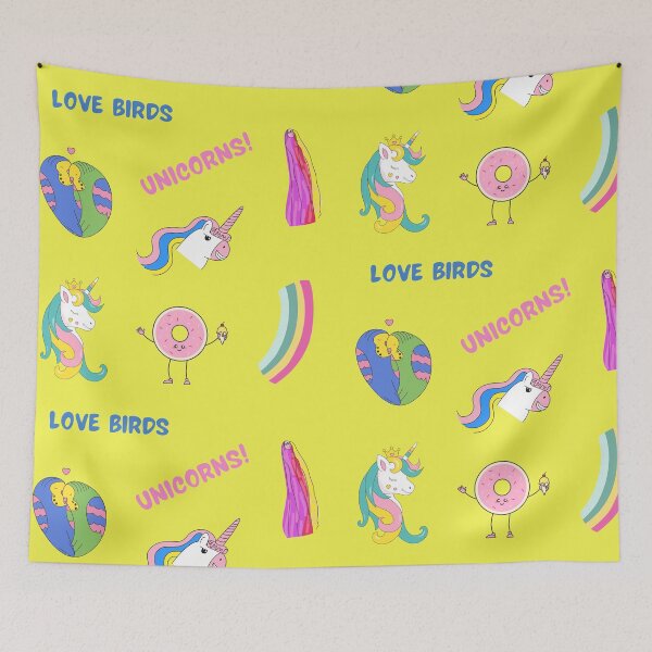 Item preview, UNICORNS, LOVE BIRDS STICKER PACK designed and sold by passiveink.