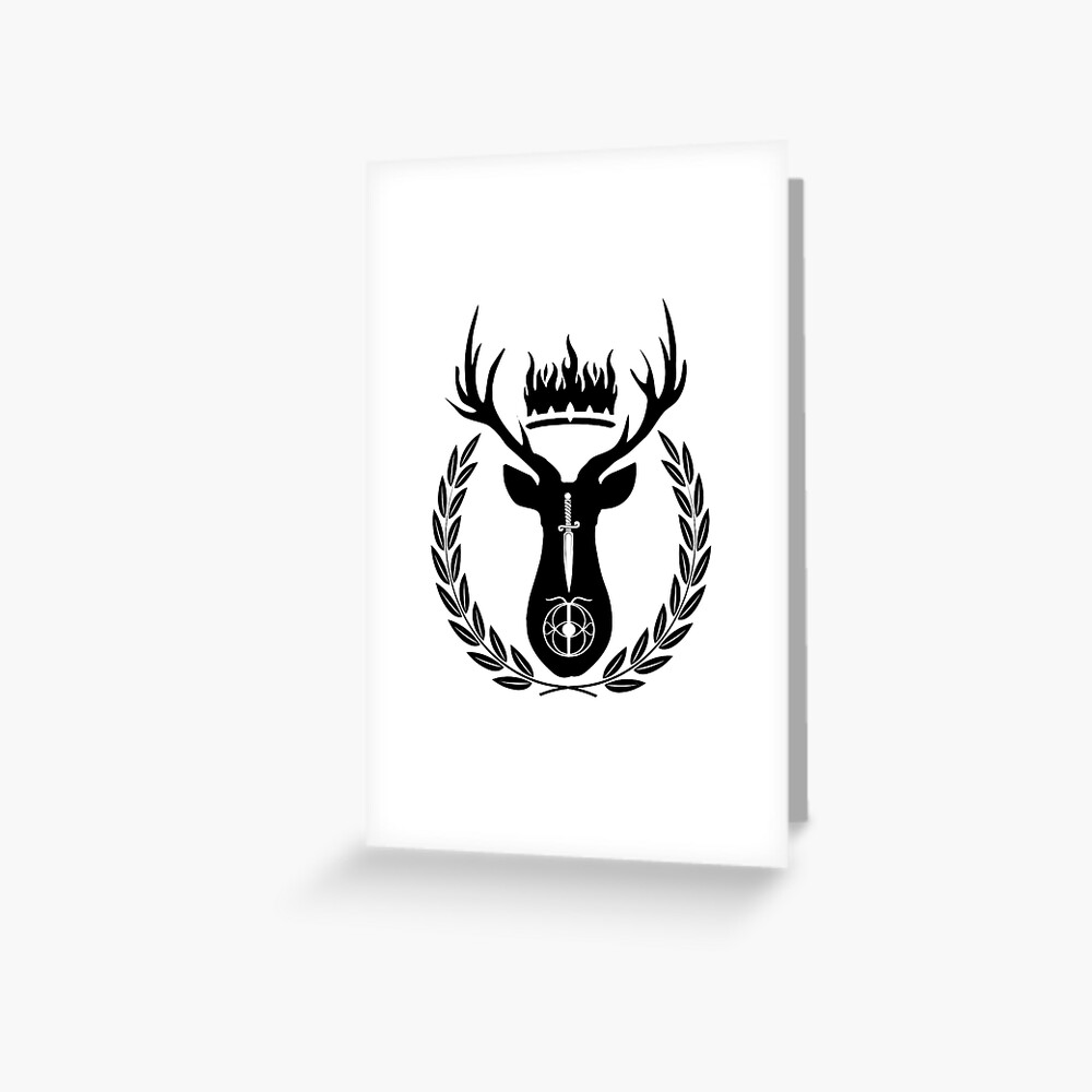 Throne Of Glass Terrasen Symbol Greeting Card For Sale By Tg Art Redbubble 0440