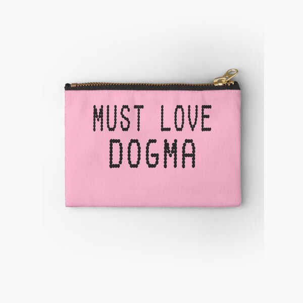 Item preview, Must Love Dogma. Black Dot Humorous Print designed and sold by luvmhykdesigns.