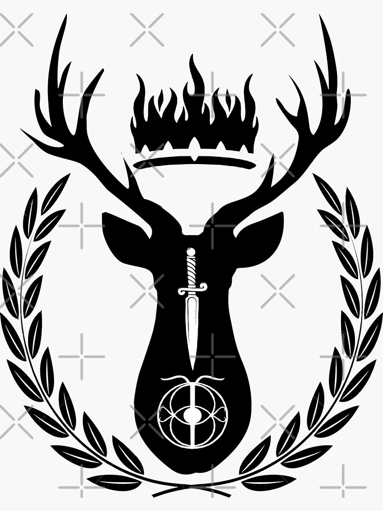 Throne Of Glass Terrasen Symbol Sticker For Sale By Tg Art Redbubble 0465