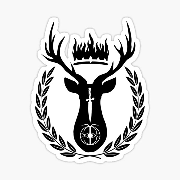 Throne Of Glass Terrasen Symbol Sticker For Sale By Tg Art Redbubble