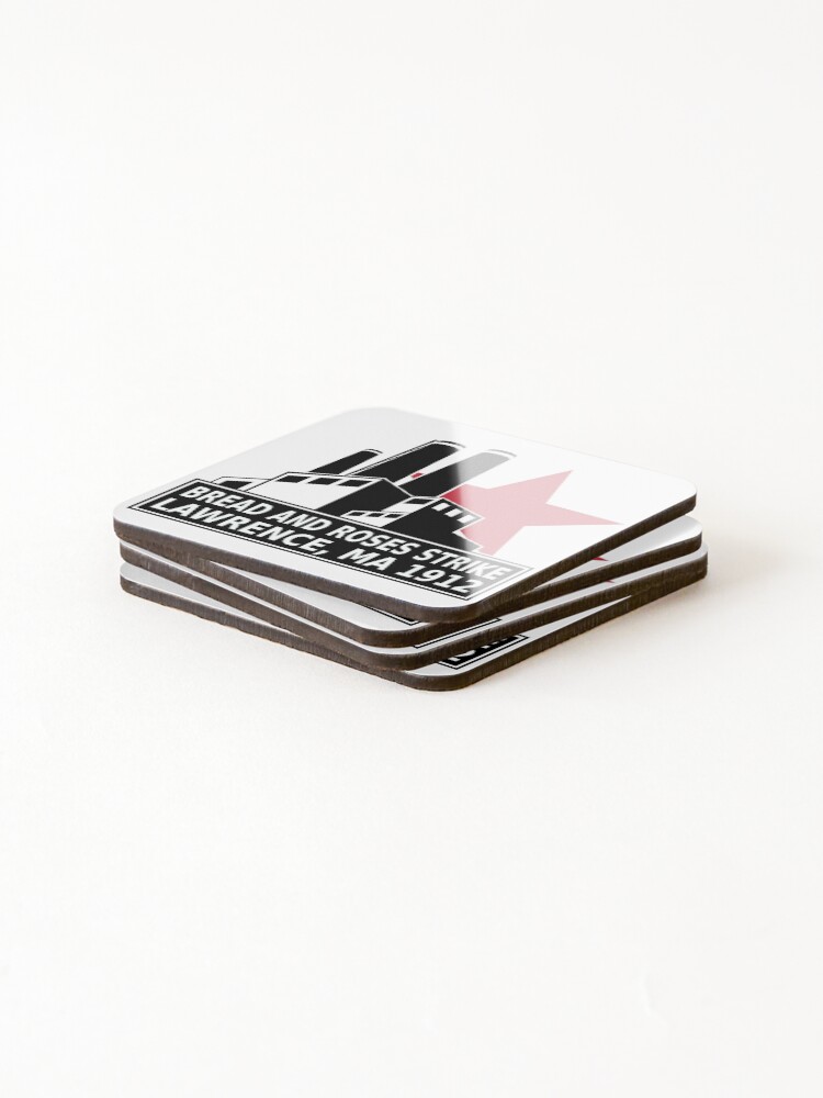 Thumbnail 4 of 5, Coasters (Set of 4), Bread And Roses Strike designed and sold by imaginary-bread.